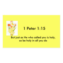Be Holy in all you do Business Card Templates