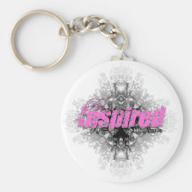 Be Inspired Pink Keychain
