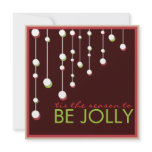 Be Jolly Modern Decoration Christmas Party invitations