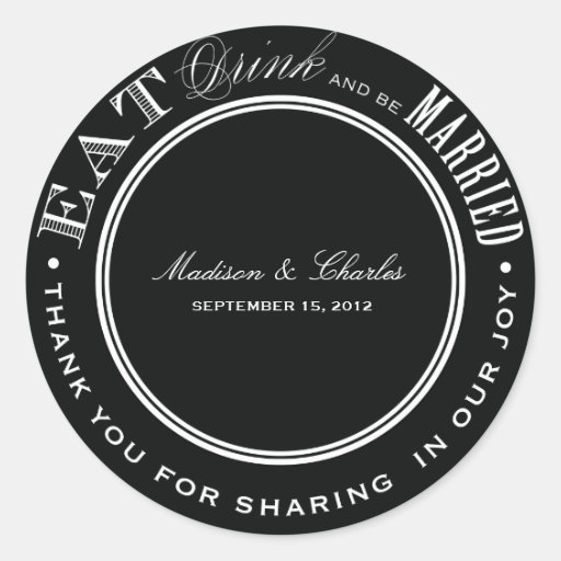 & BE MARRIED | FAVOR STICKERS