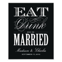 & BE MARRIED | RECEPTION PRINT