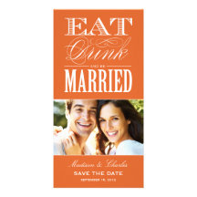 & BE MARRIED | SAVE THE DATE ANNOUNCEMENT CUSTOM PHOTO CARD