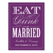 BE MARRIED | SAVE THE DATE ANNOUNCEMENT POST CARD