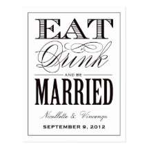 BE MARRIED | SAVE THE DATE ANNOUNCEMENT POST CARD