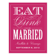 BE MARRIED | SAVE THE DATE ANNOUNCEMENT POST CARD
