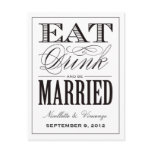 BE MARRIED | SAVE THE DATE ANNOUNCEMENT POST CARD