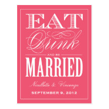 BE MARRIED | SAVE THE DATE ANNOUNCEMENT POSTCARD