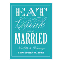 BE MARRIED | SAVE THE DATE ANNOUNCEMENT POSTCARDS