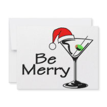 Be Merry Martini Custom Announcement