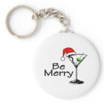 Be Merry Martini Key Chain