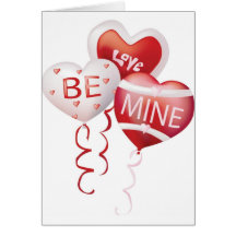 Be Mine Balloons Cards