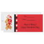 Be Mine Bear Kids Beary Happy Valentines Cards Rack Card Template