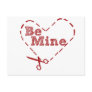 Be Mine heart Cutout Post Cards
