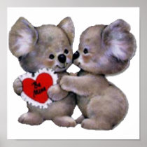 Be Mine Koalas Print