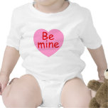 Be Mine Pink Heart Baby Creeper