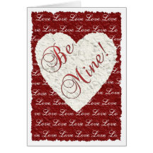 Be Mine! Valentine Greeting Card