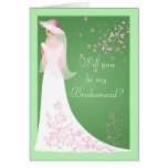 Be My Bridesmaid Cards - Spring Wedding
