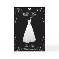 Be My Bridesmaid Invitation for Bridal Attendants