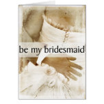 Be My Bridesmaid Invitation for Bridal Attendants Cards