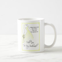 Be My Bridesmaid Invitation Mug