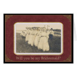 Be my Bridesmaid? - Nostalgic Vintage Card