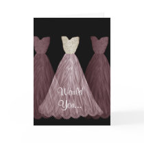 Be My Bridesmaid - PLUM Dresses Wedding Card