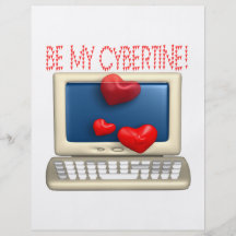 Be My Cybertine Full Color Flyer