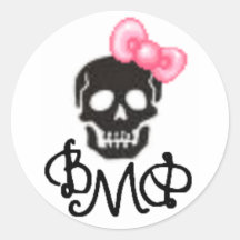 Be My Darling - Skull logo Round Sticker