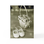 Be my flowergirl card