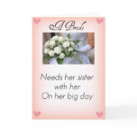 Be My Maid of Honour Sister cards