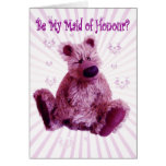 be my maid of honour wedding invitation card