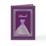 Be My Matron of Honour PLUM Theme with Flowing Gow