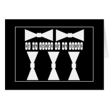 Be My Usher Wedding Invitation - Bow Ties Greeting Cards