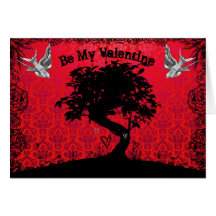 Be My Valentine Bonsai Tree of Love Greeting Cards