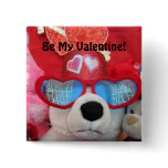 Be My Valentine Button