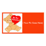 Be My Valentine-Designer Valentine Photo Gift Card Customized Photo Card