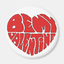 be my valentine fridge magnets