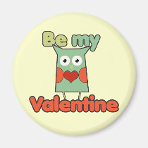 Be my Valentine Owl magnets