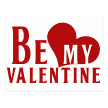 Be My Valentine Postcards