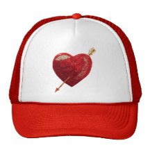 Be my valentine Shot through the heart Love Hat