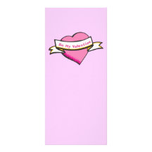 Be My Valentine Stationery Personalized Rack Card