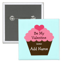 "Be My Valentine" Valentines Day Gifts Buttons