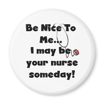 Be Nice Nurse Refrigerator Magnets