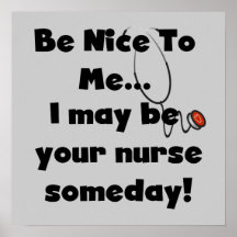 Be Nice Nurse T-shirts and Gifts Print