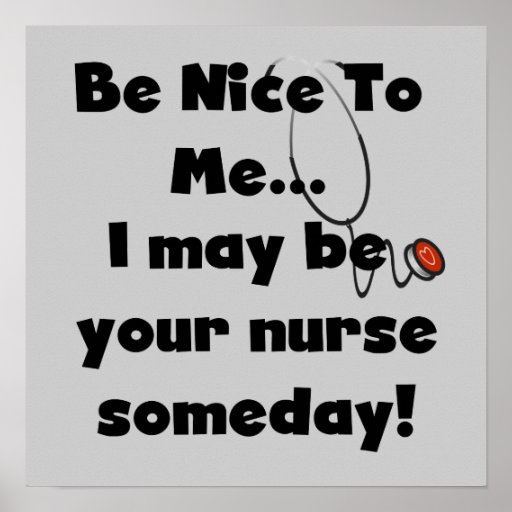 Be Nice Nurse T-shirts and Gifts Print