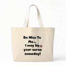 Be Nice Nurse Tshirts and Gifts Canvas Bags