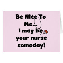 Be Nice Nurse Tshirts and Gifts Cards