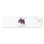 Be nice to bacteria bumper sticker