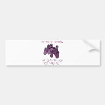 Be nice to bacteria bumper sticker