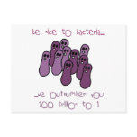 Be nice to bacteria postcards